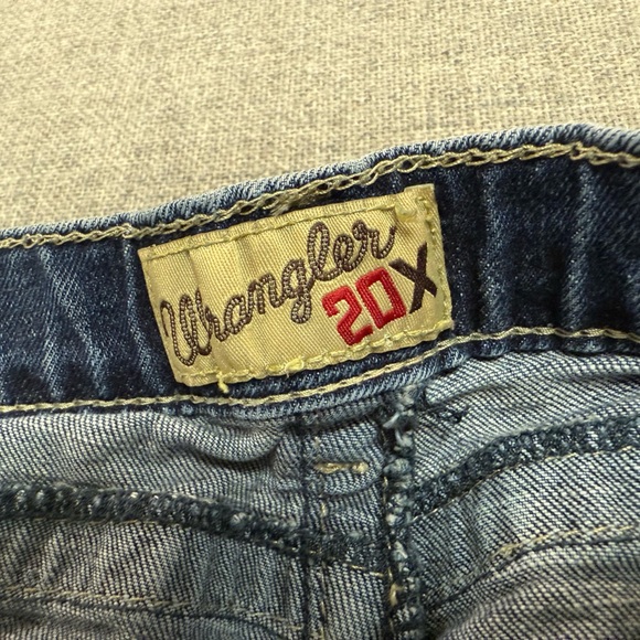 Wrangler 20X Jeans Boys Size 12 Slim Adjustable Waist Straight Leg Dk Denim 0076 - Picture 7 of 10